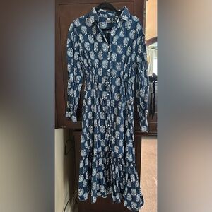 Madison Mathews Maxi Dress Like New Size Large Worn Once
